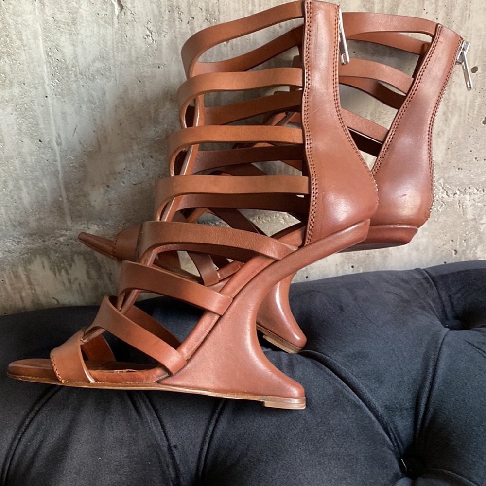 Rick Owens Cantilever Gorgeous tan sandals NWOT - Picture 3 of 6